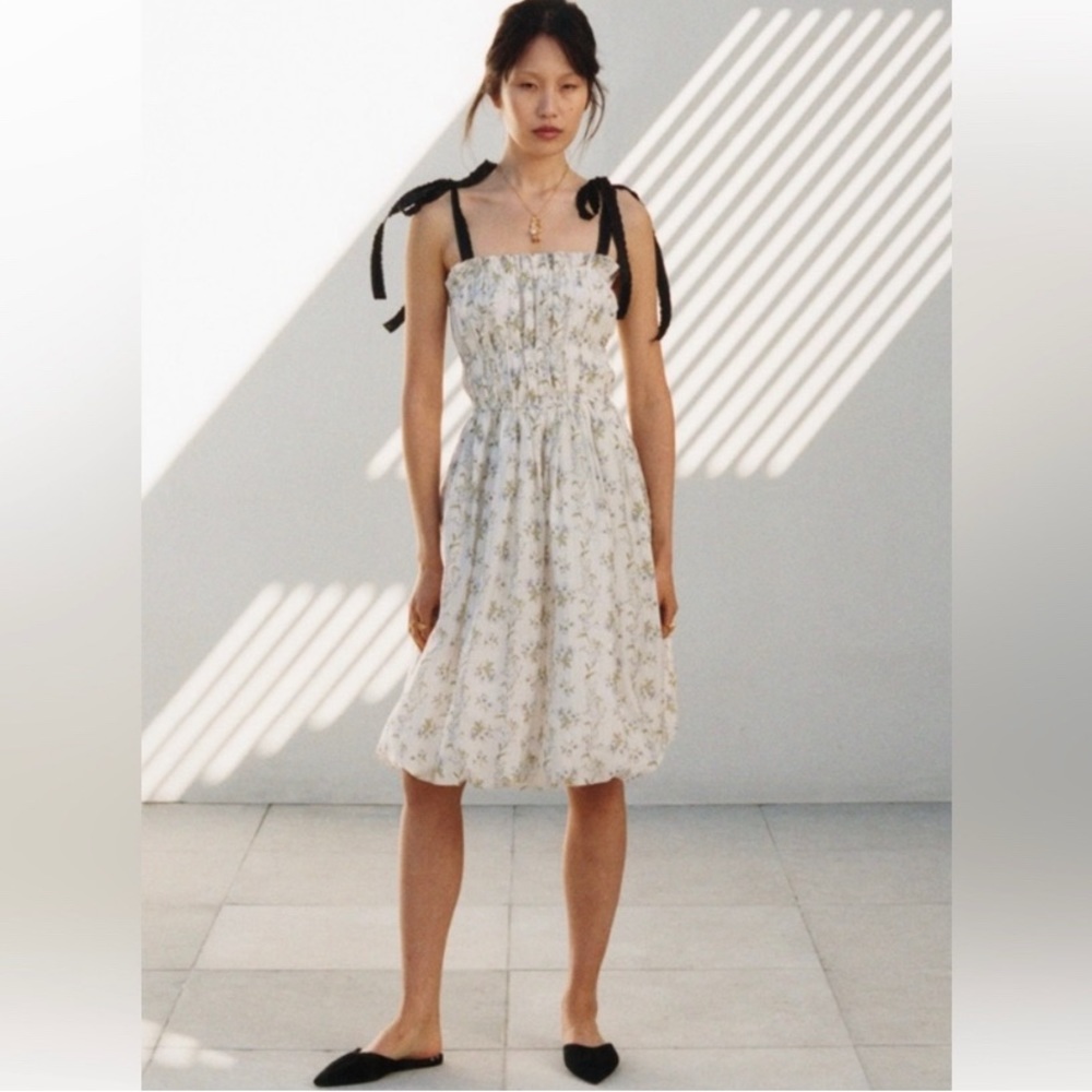 H&M x Brock collection Floral Midi Dress